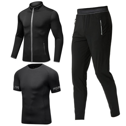 Men's Sportswear Gym Fitness Three Piece Set